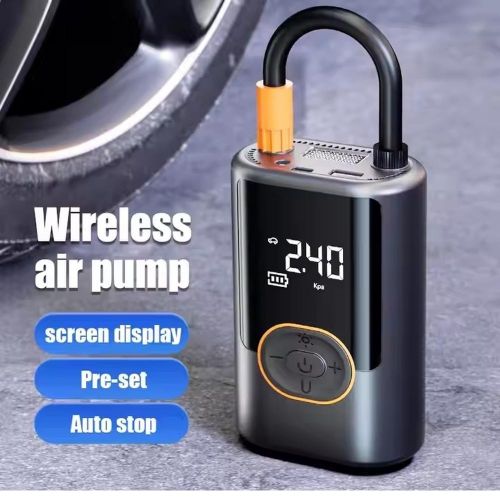 AirCore S1 Portable Automatic Multi-functional Mini Electric Bike Pump Powerbank Air Pump Tire Inflator with Camping Flashing Light